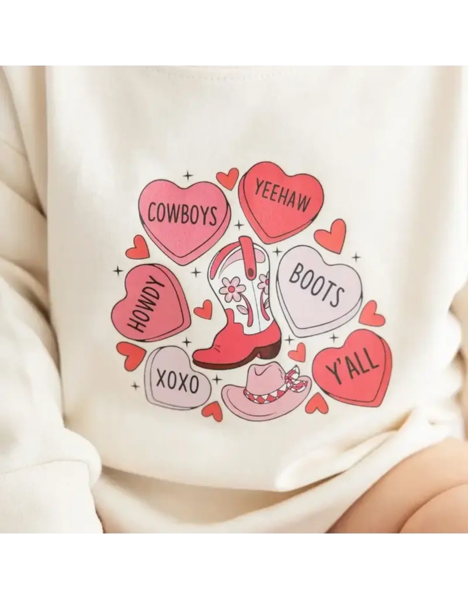 Sweet Wink- Howdy Valentine's Day L/S Romper