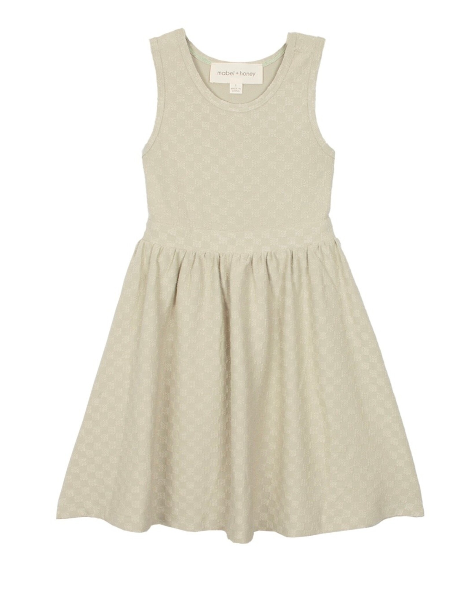Mabel & Honey Mabel & Honey- Check It Out Green Dress