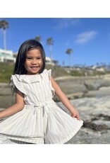 Vignette Vignette- Sandy Romper: Blue Stripe