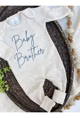 Wonderfully Made Wonderfully Made- Baby Brother Blue Romper: NB