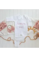 Wonderfully Made Wonderfully Made- Heaven Sent Pink Romper: NB