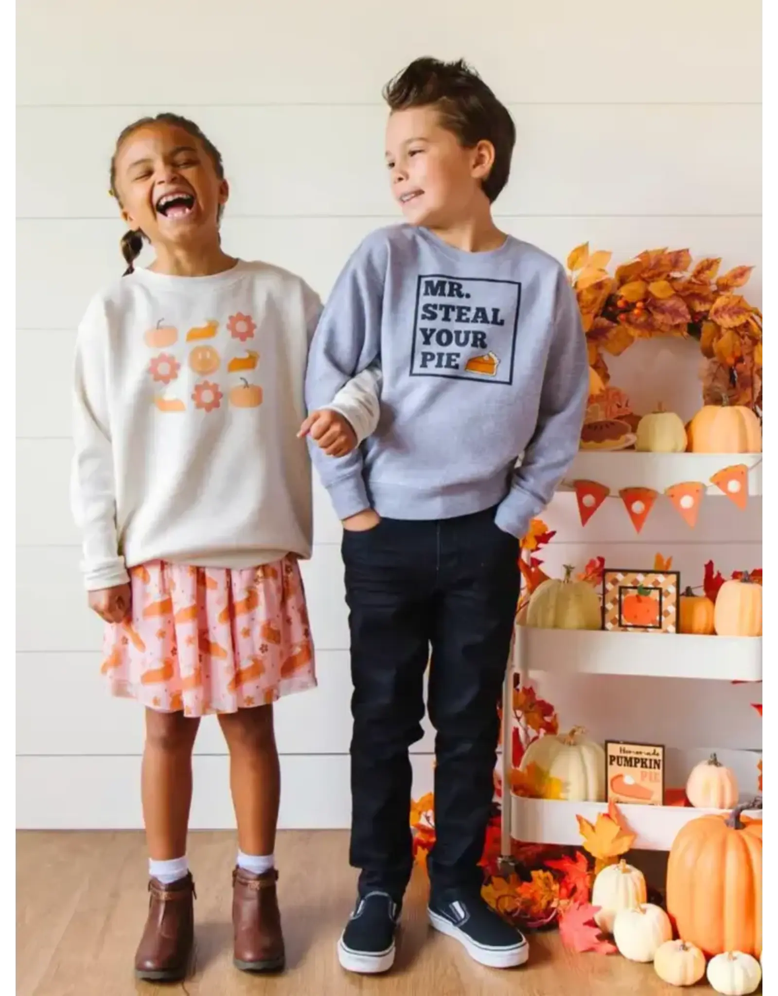 Sweet Wink- Mr. Steal Your Pie Thanksgiving Sweatshirt