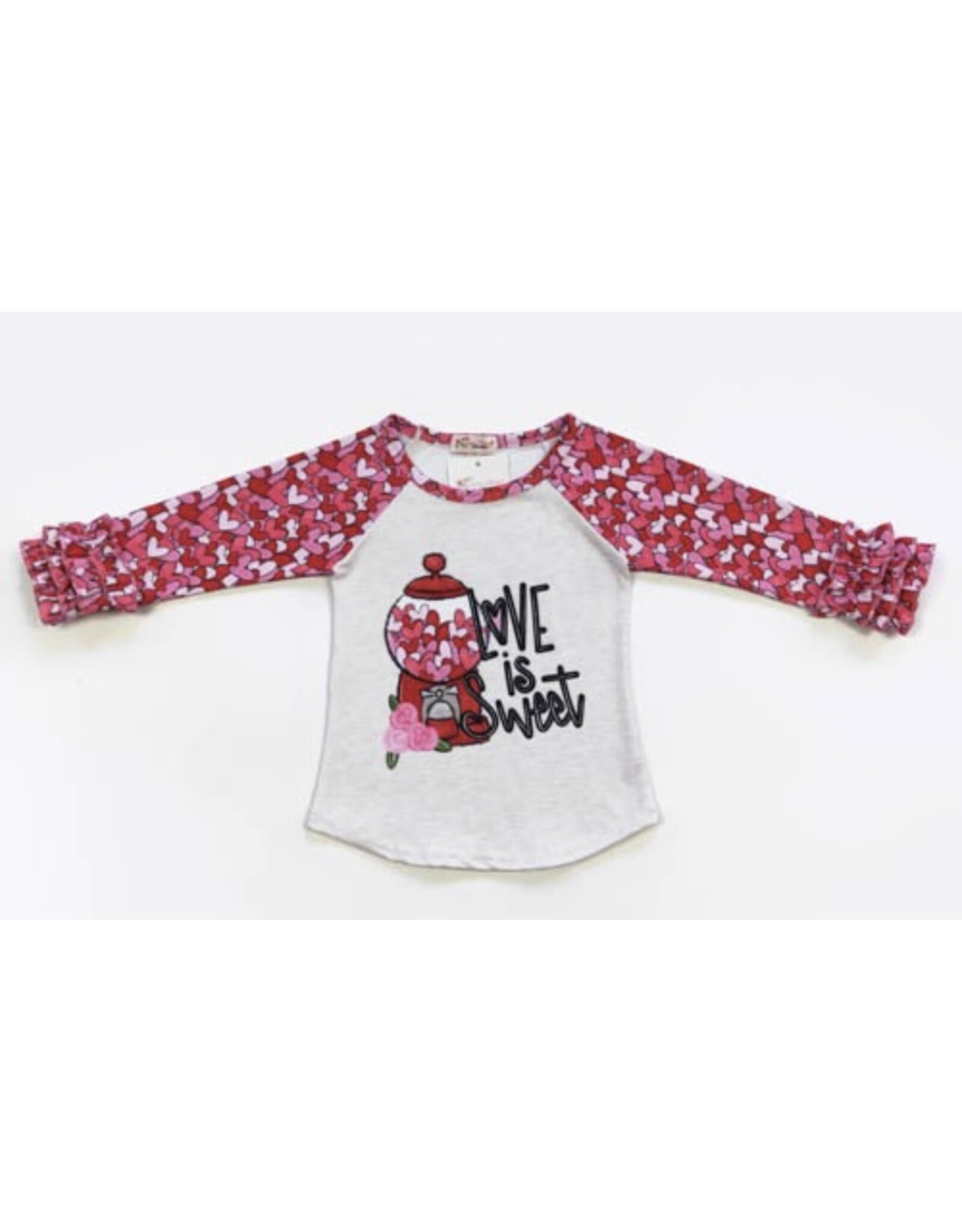 Love is Sweet Ruffle Raglan