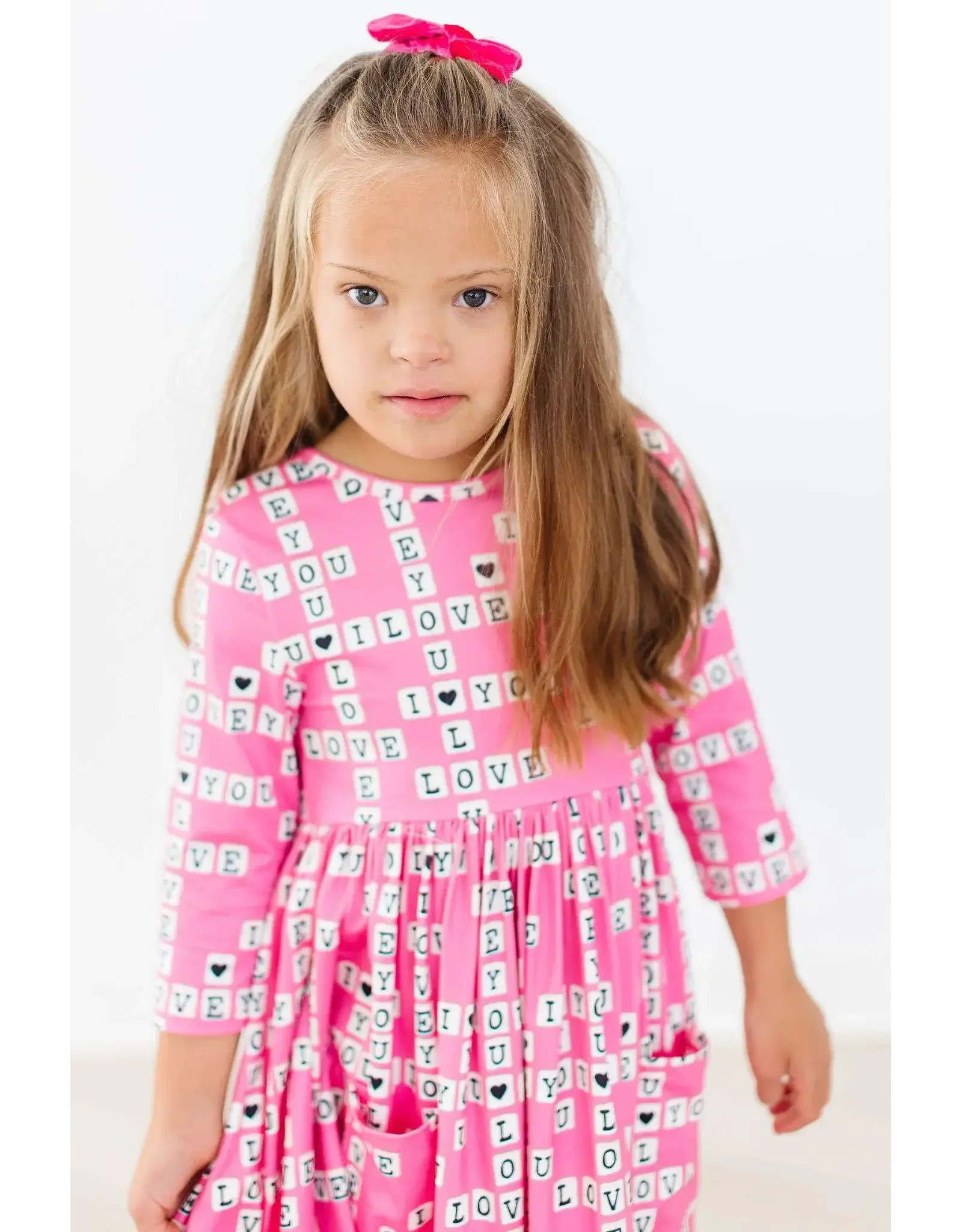 Mila & Rose Mila & Rose- Love Letters Pocket Twirl Dress