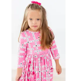 Mila & Rose Mila & Rose- Love Letters Pocket Twirl Dress
