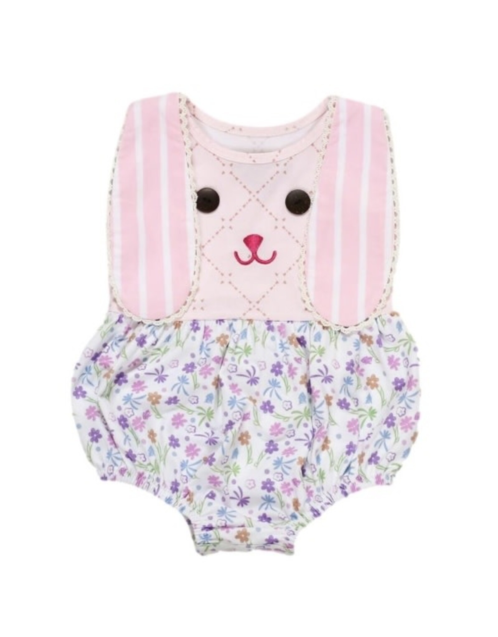 Be Girl Clothing Be Girl- Bouquet of Spring Bunny Bubble Romper