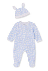 Little Me Little Me- Blue Bunny Footie & Hat