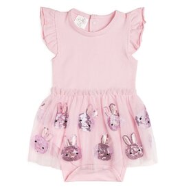 Sweet Wink- Easter Bunny S/S Tutu Bodysuit