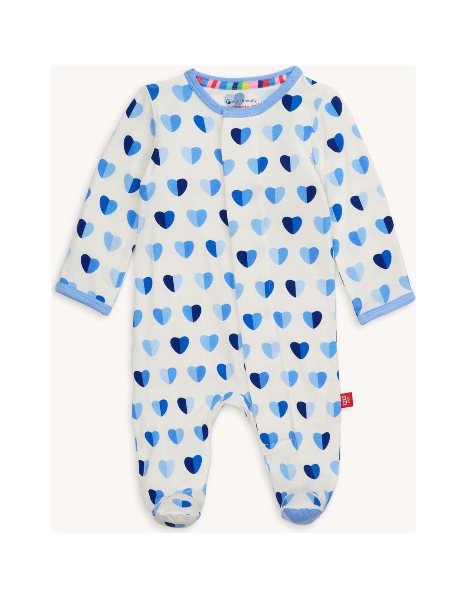 Magnetic Me Magnetic Me- Blue XOXO Modal Footie