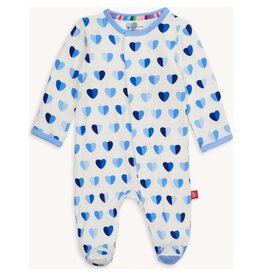 Magnetic Me Magnetic Me- Blue XOXO Modal Footie