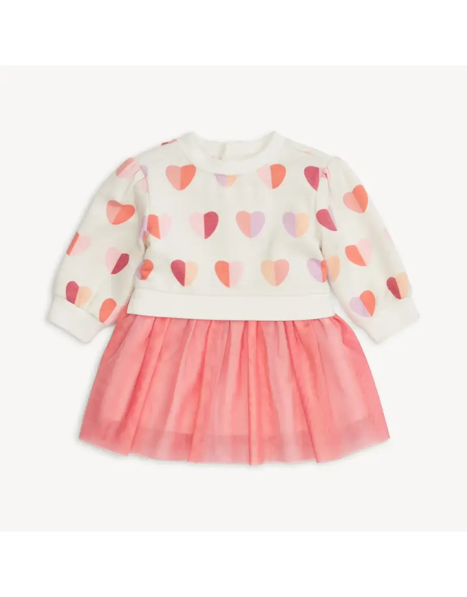 Magnetic Me Magnetic Me- Hearts Brushed Fleece Sweatdress