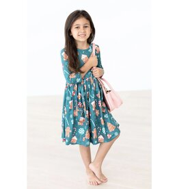 Mila & Rose Mila & Rose- Gingerbread House Pocket Twirl Dress
