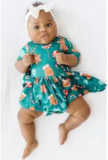 Mila & Rose Mila & Rose- Gingerbread House Twirl Bodysuit