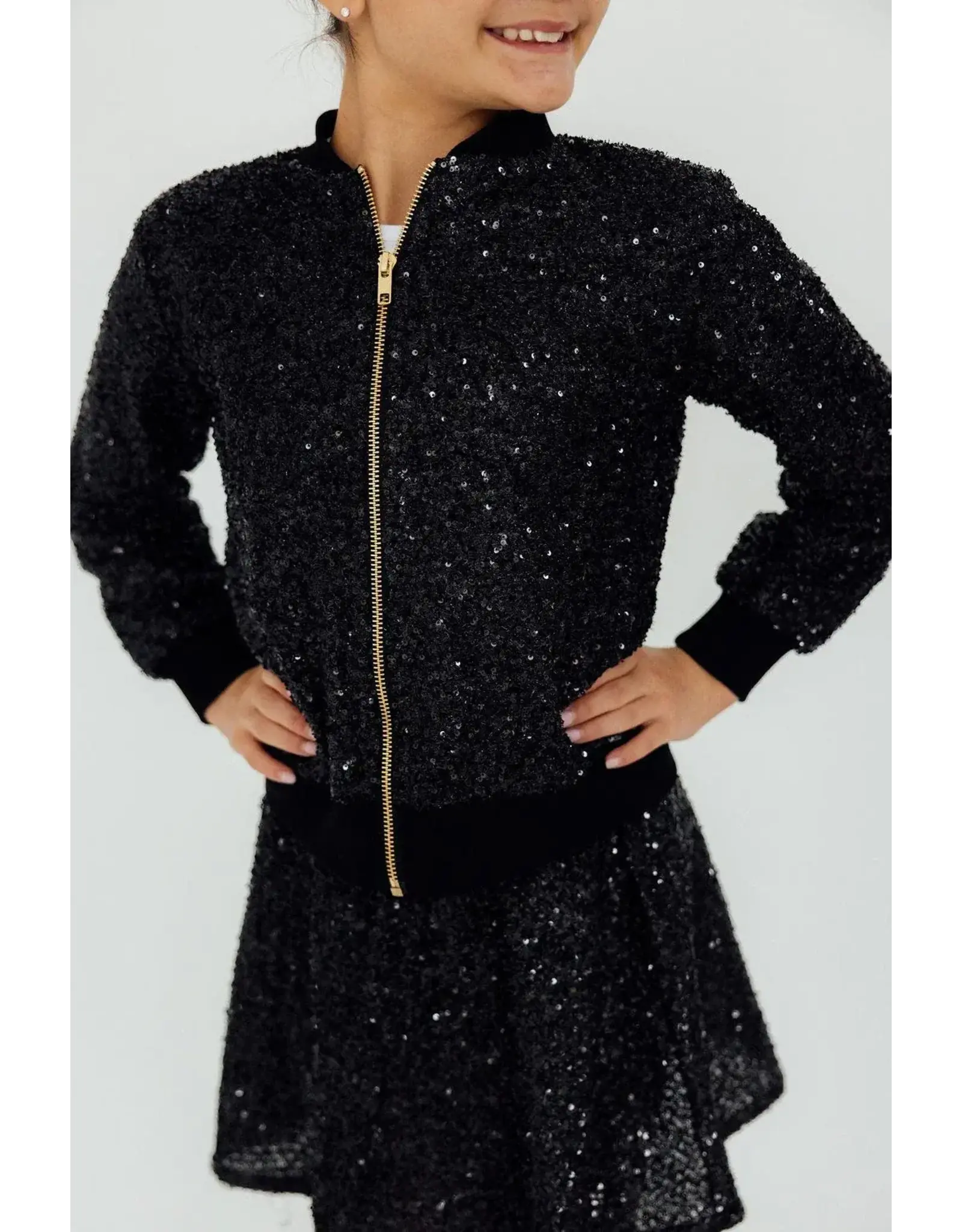 Mila & Rose Mila & Rose- Black Sequin Jacket