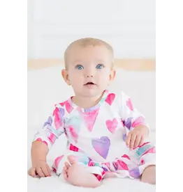 Mila & Rose Mila & Rose-  Light Hearted Twirl Flutter Bodysuit