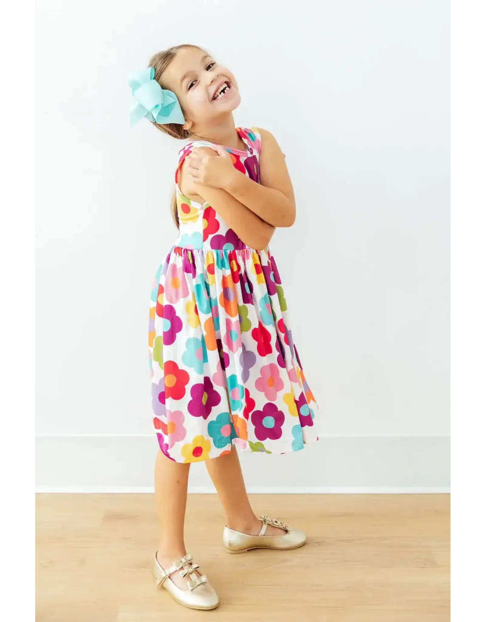 Mila & Rose Mila & Rose- Cheerful Blooms Tank Twirl Dress