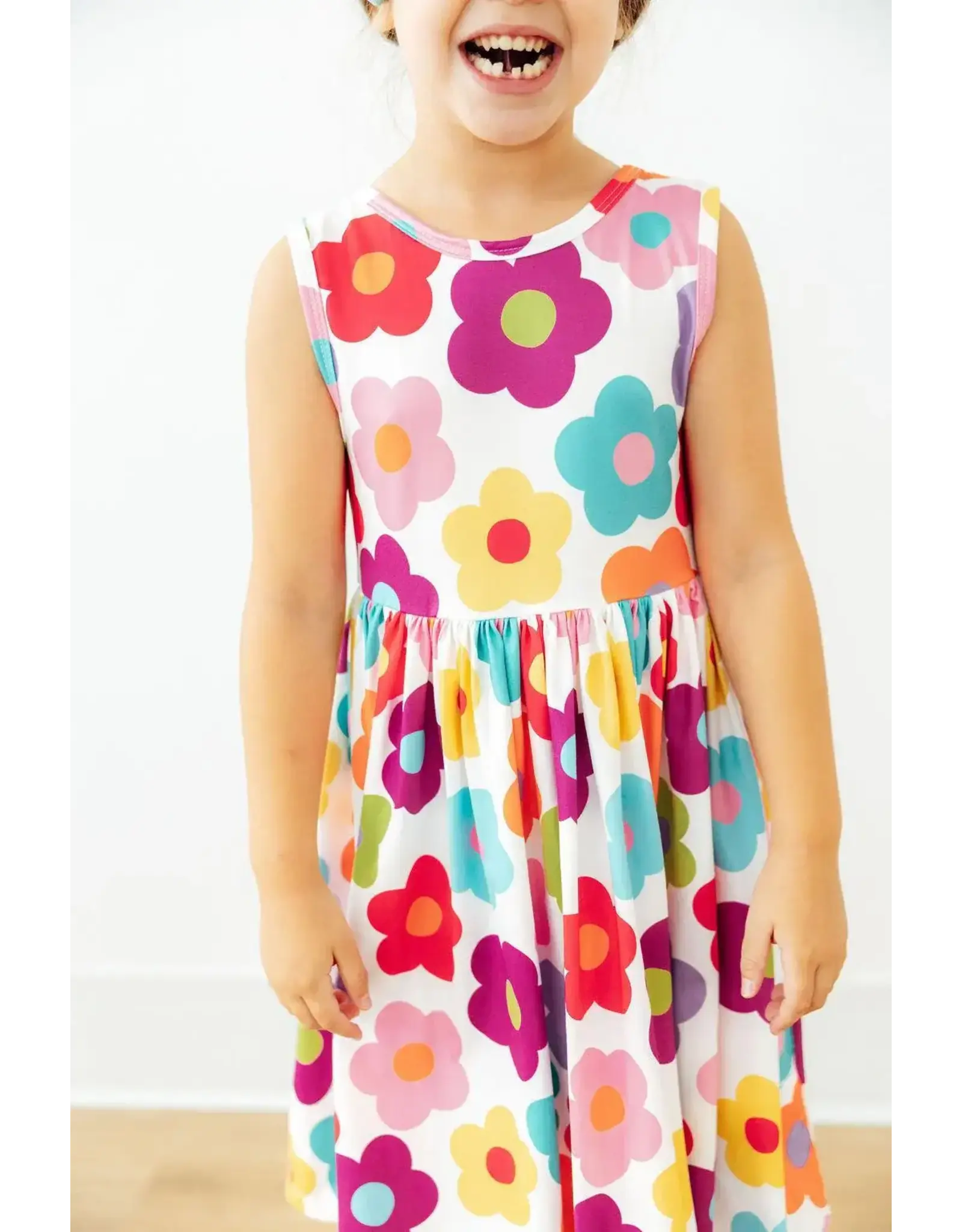 Mila & Rose Mila & Rose- Cheerful Blooms Tank Twirl Dress