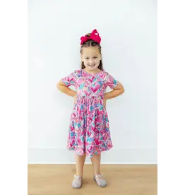 Mila & Rose Mila & Rose- Sweetheart Scribble Pocket Twirl Dress