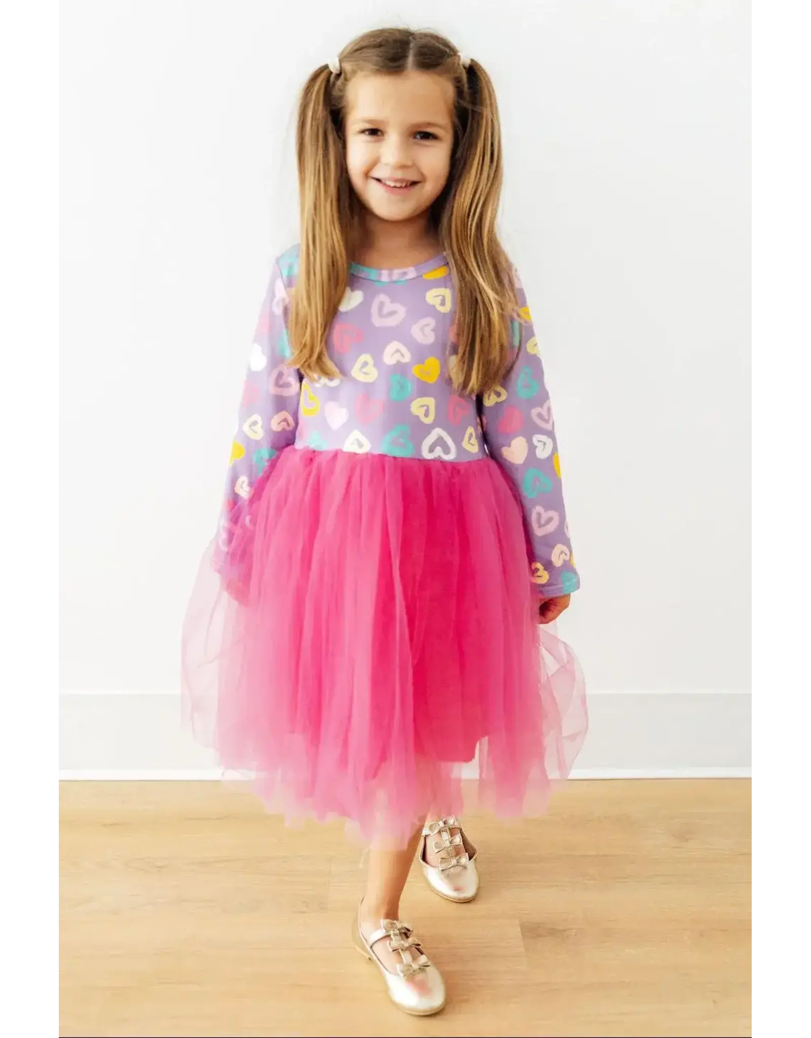 Mila & Rose Mila & Rose- Painted w/ Love L/S Tutu Dress