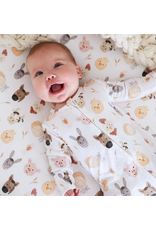 Caden Lane Caden Lane- Barnyard Buddies Convertible Zip Romper