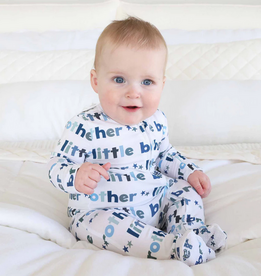 Caden Lane Caden Lane- Little Brother Newborn Zipper Footie