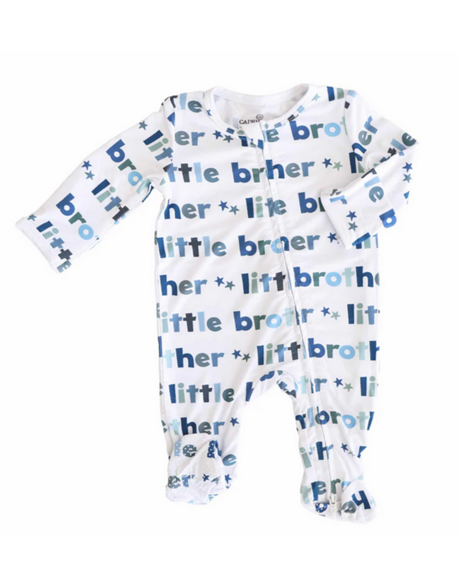 Caden Lane Caden Lane- Little Brother Newborn Zipper Footie