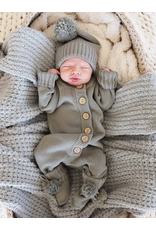 Caden Lane Caden Lane- Smoke Knit Sweater Button Romper