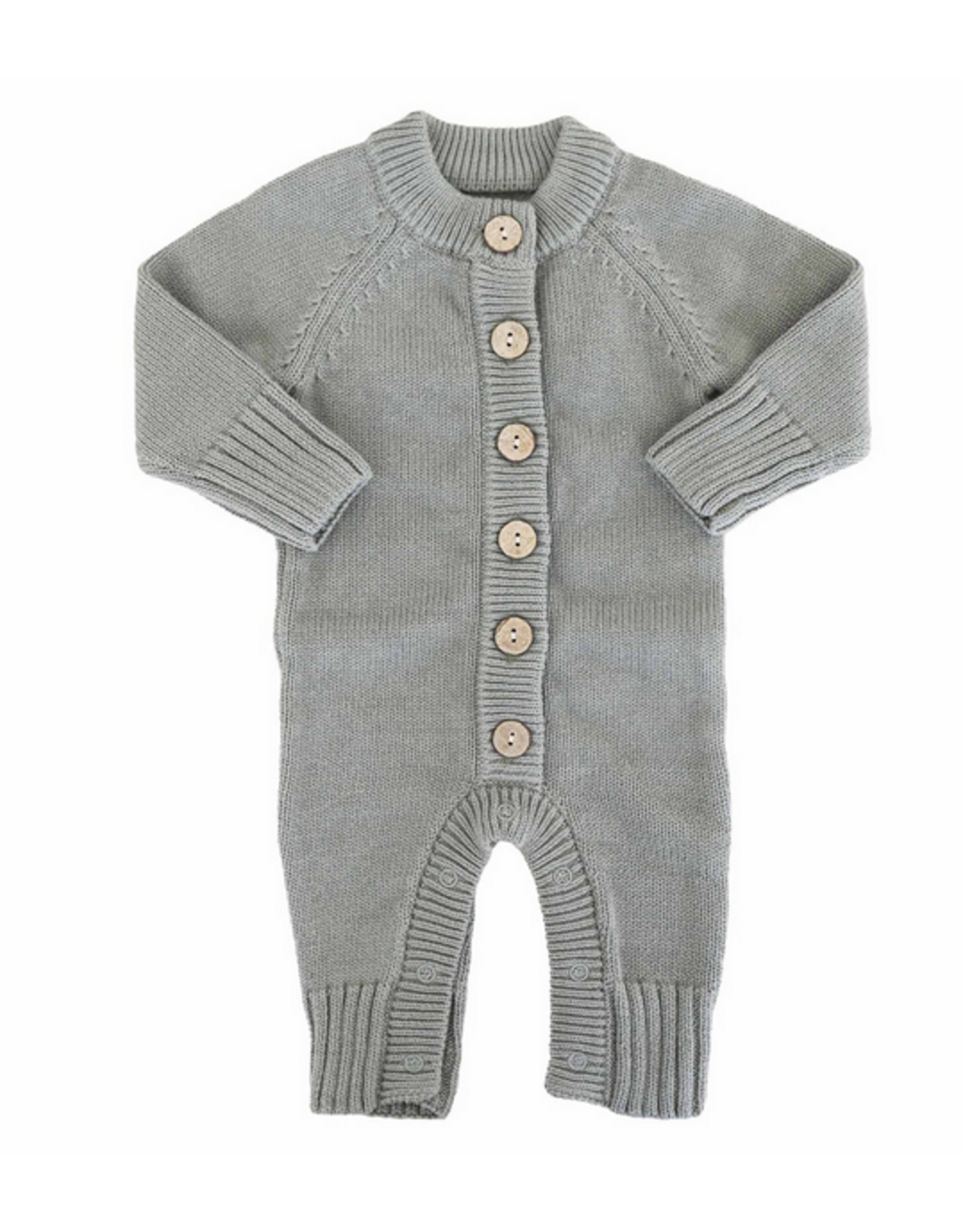 Caden Lane Caden Lane- Smoke Knit Sweater Button Romper