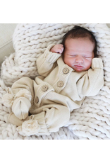 Caden Lane Caden Lane- Sand Knit Sweater Button Romper
