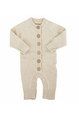 Caden Lane Caden Lane- Sand Knit Sweater Button Romper