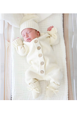 Caden Lane Caden Lane- Ivory Knit Sweater Button Romper