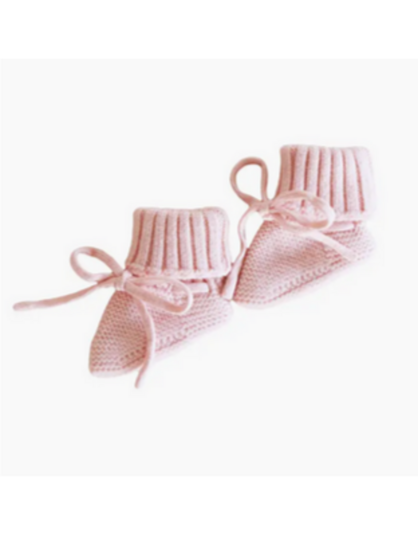 Caden Lane Caden Lane- Baby Pink Knit Baby Newborn Booties