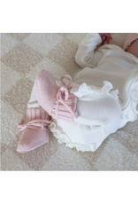 Caden Lane Caden Lane- Baby Pink Knit Baby Newborn Booties