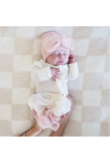 Caden Lane Caden Lane- Baby Pink Knit Baby Newborn Booties