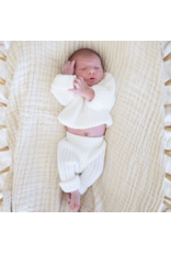 Caden Lane Caden Lane- Dove Knit Sweater Pant Newborn Set