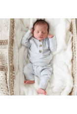 Caden Lane Caden Lane- Ice Blue 2pc Bamboo Top & Bottom NB-3M Set