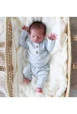 Caden Lane Caden Lane- Ice Blue 2pc Bamboo Top & Bottom NB-3M Set