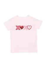 Sweet Wink- XOXO Sequin Patch Shirt- Ballet