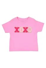 Sweet Wink- XOXO Patch Shirt- Raspberry