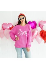 Sweet Wink- Adult Love Yarn Knit Sweater