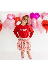 Sweet Wink- XOXO Heart Patch Sweatshirt