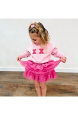 Sweet Wink- XOXO Patch Pink Sweatshirt