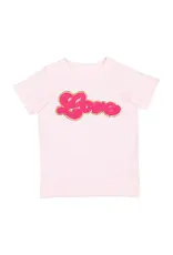 Sweet Wink- Love Script Patch TShirt