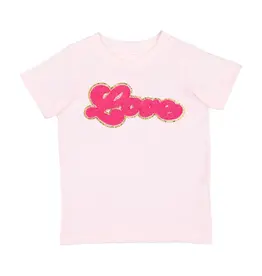 Sweet Wink- Love Script Patch TShirt