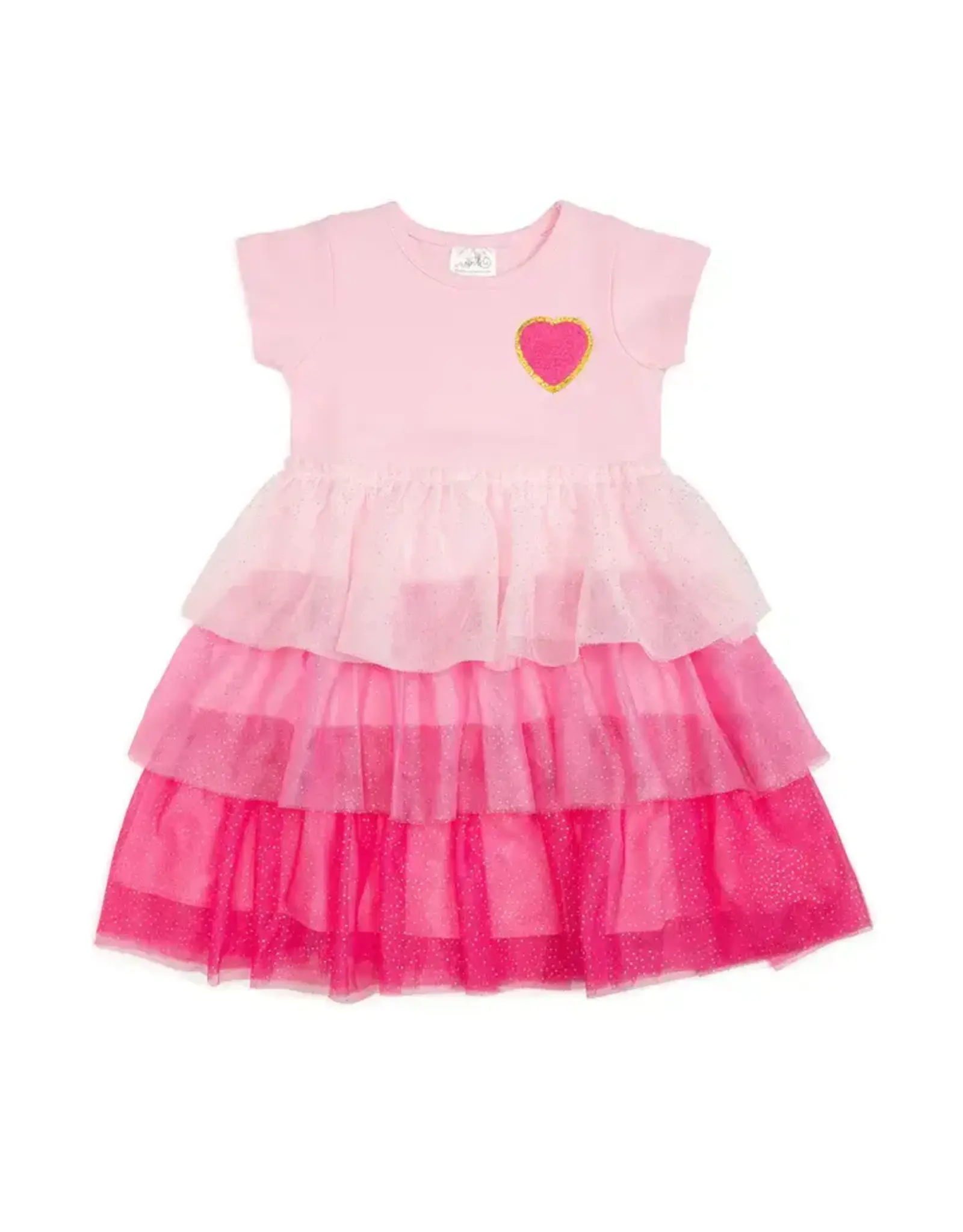 Sweet Wink- Pink Petal Valentine's Day Tutu Dress