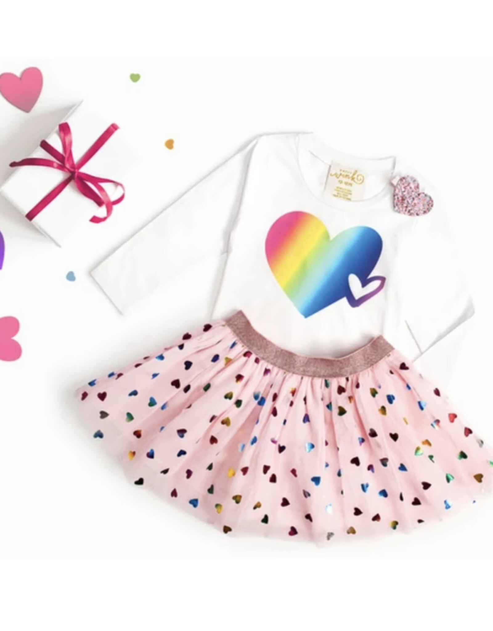 Sweet Wink- Confetti Heart Tutu