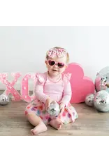 Sweet Wink- Candy Hearts L/S Tutu Bodysuit