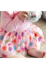 Sweet Wink- Candy Hearts L/S Tutu Bodysuit