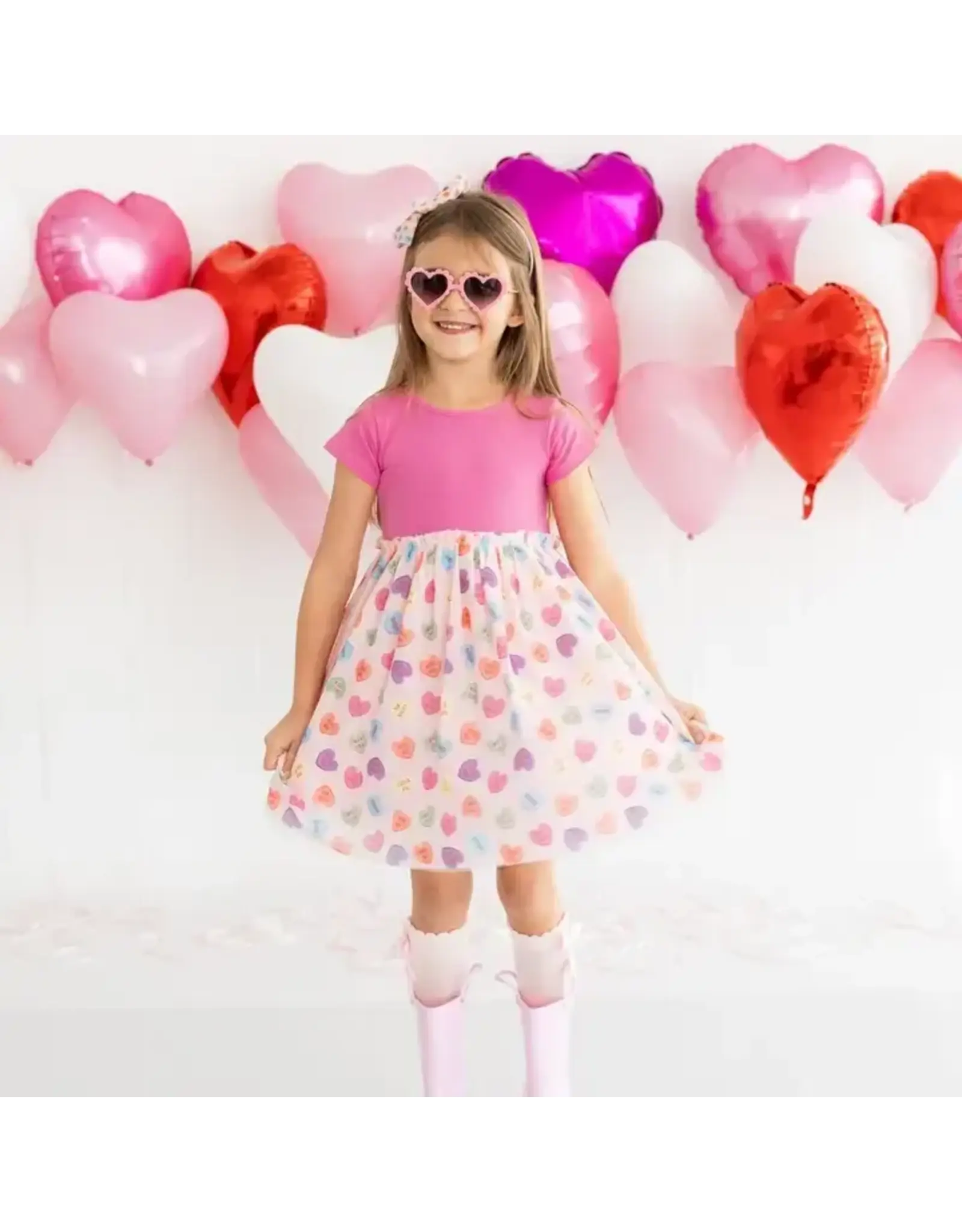 Sweet Wink- Candy Hearts S/S Tutu Dress