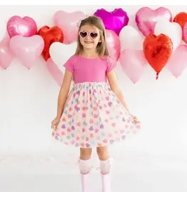 Sweet Wink- Candy Hearts S/S Tutu Dress